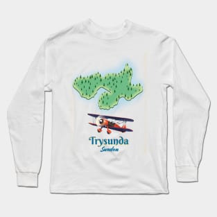 Trysunda Sweden map Long Sleeve T-Shirt